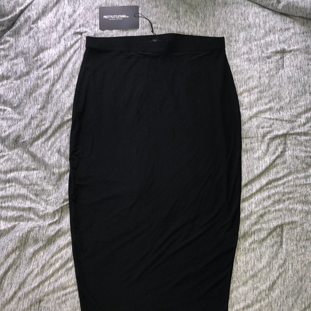 NWT black midi pencil skirt